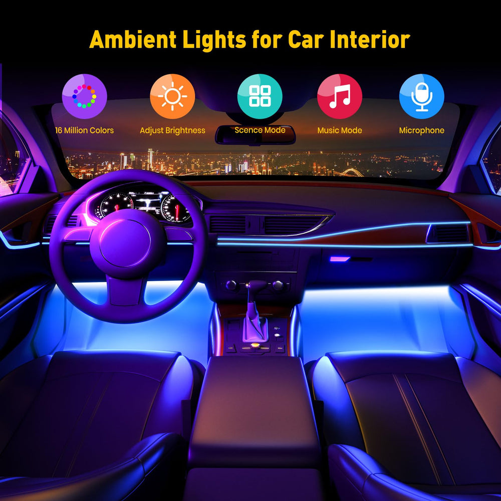 Honalia smartphone app control screen showing DIY color selection and presets benefit