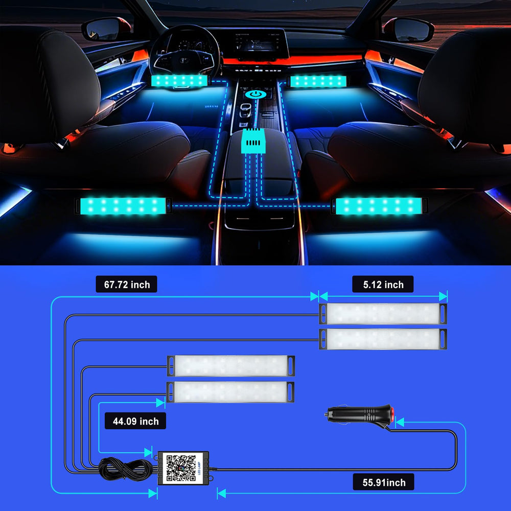 Honalia light bar next to USB plug for scale, demonstrating USB-powered convenience