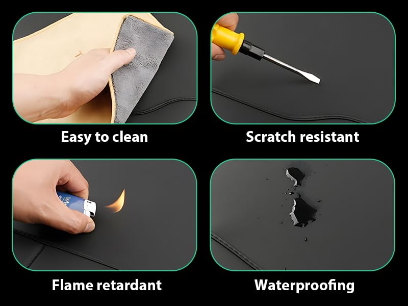 HONCENMAX showing child foot scuff area protecting upholstery from dirt