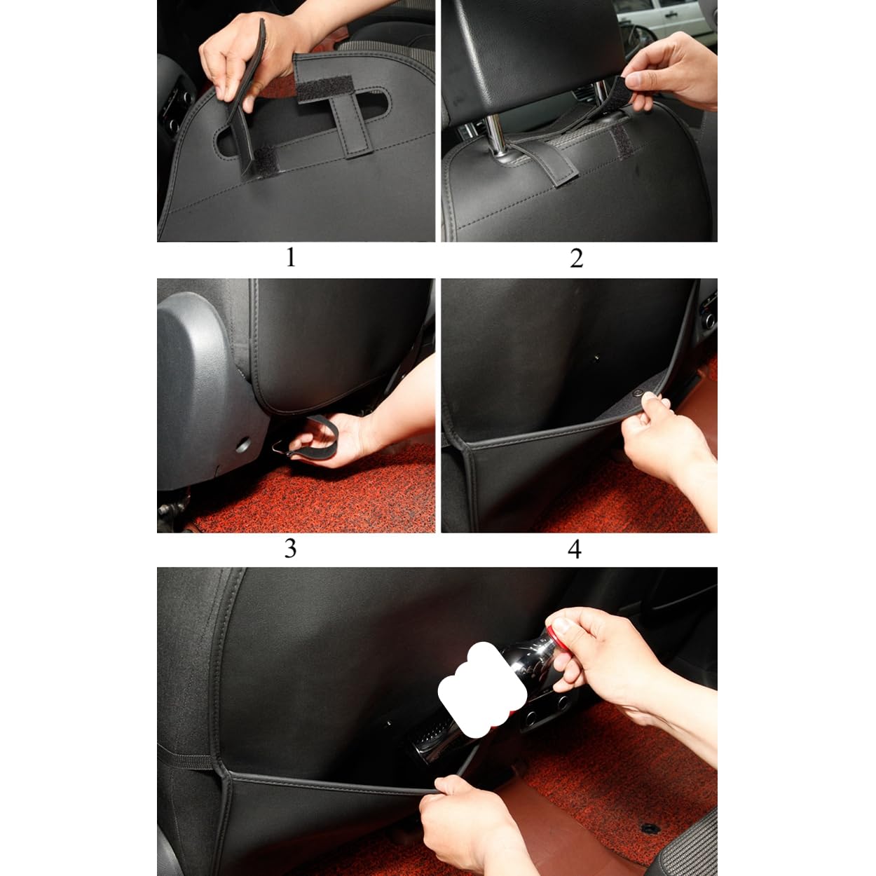HONCENMAX image of buckles and Velcro strap for easy installation
