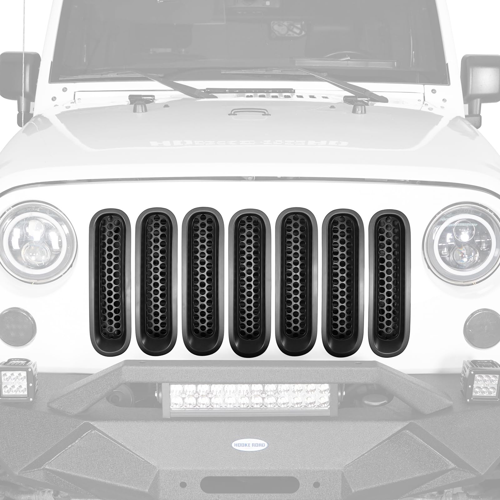 Hooke Road side-angle installed on Jeep improving front-end aesthetics