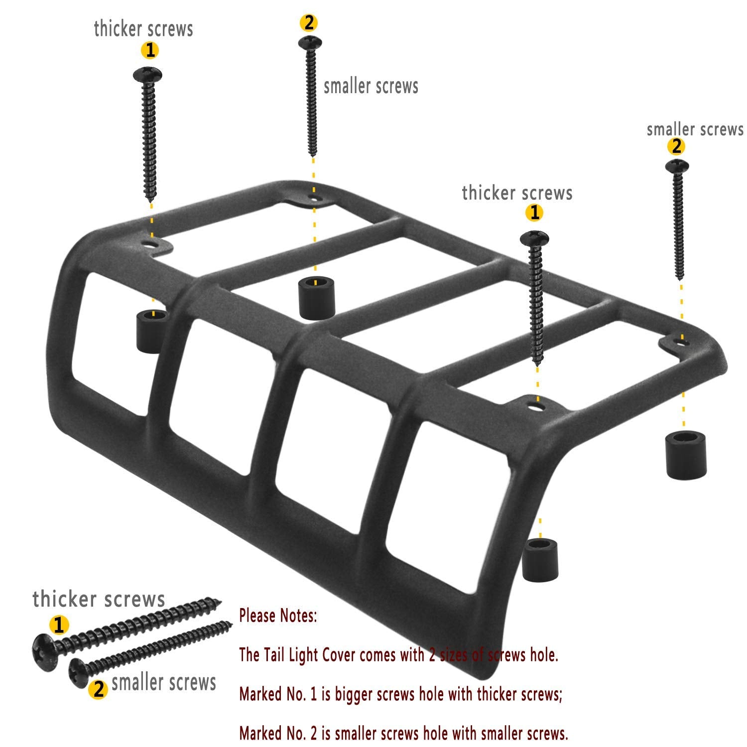 Hooke Road included hardware kit laid out for easy bolt-on installation