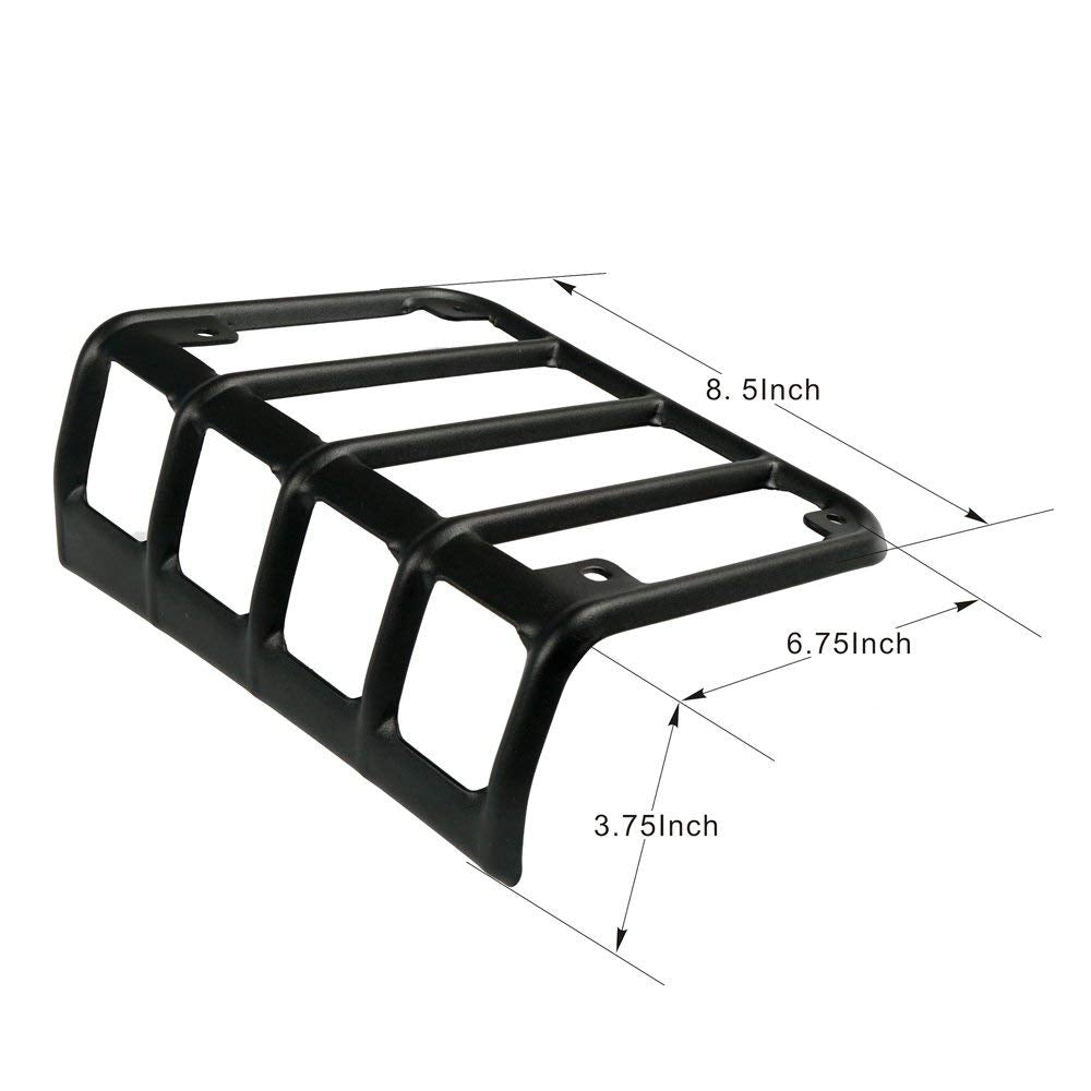 Hooke Road guard next to ruler showing size and scale for fitment