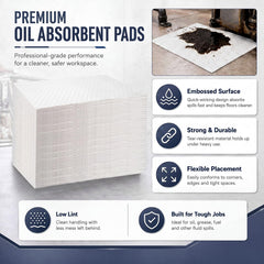 Hoolerry pad placed under car catching oil and preventing floor stains