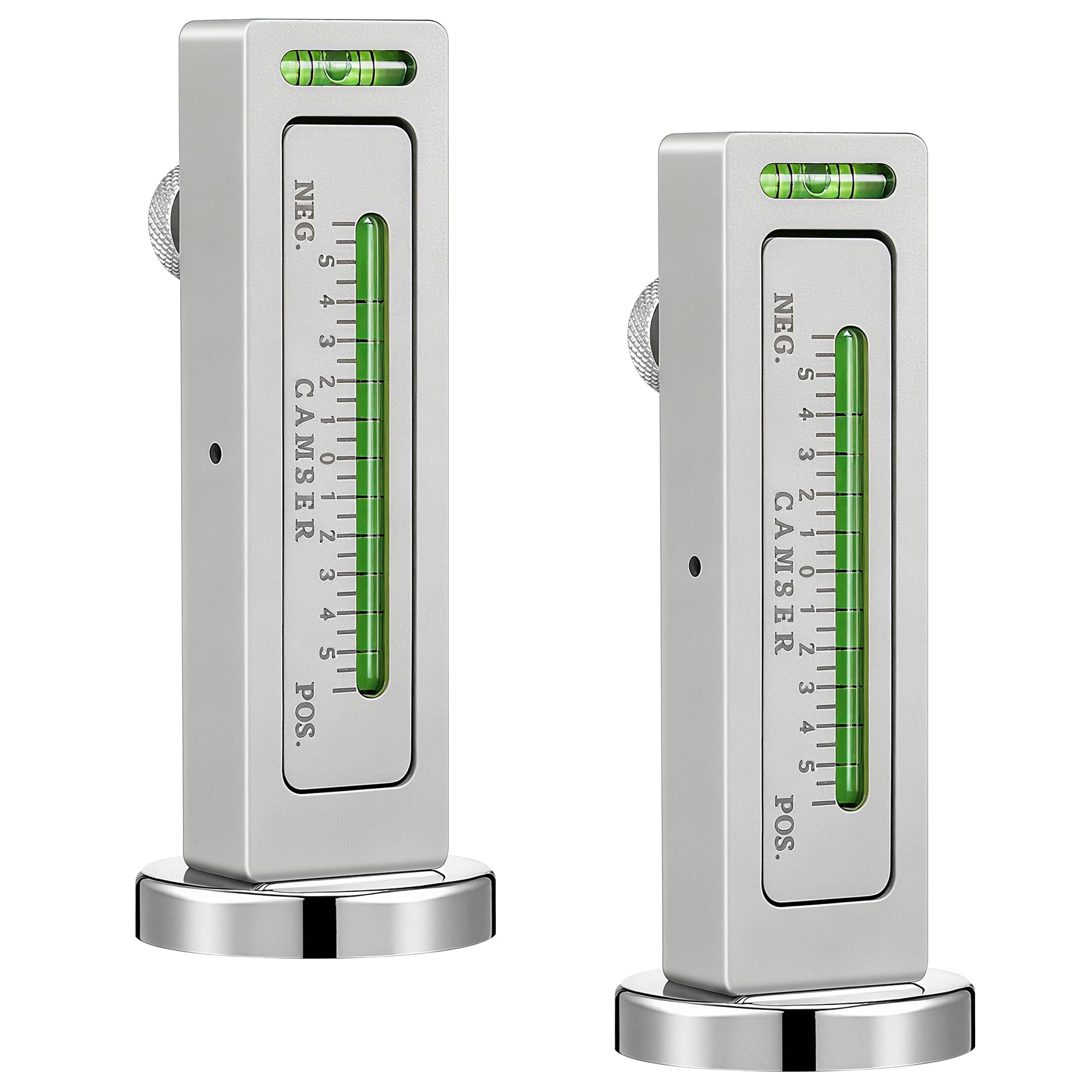 HooLing front view of both alignment tools showing compact design and portability benefit