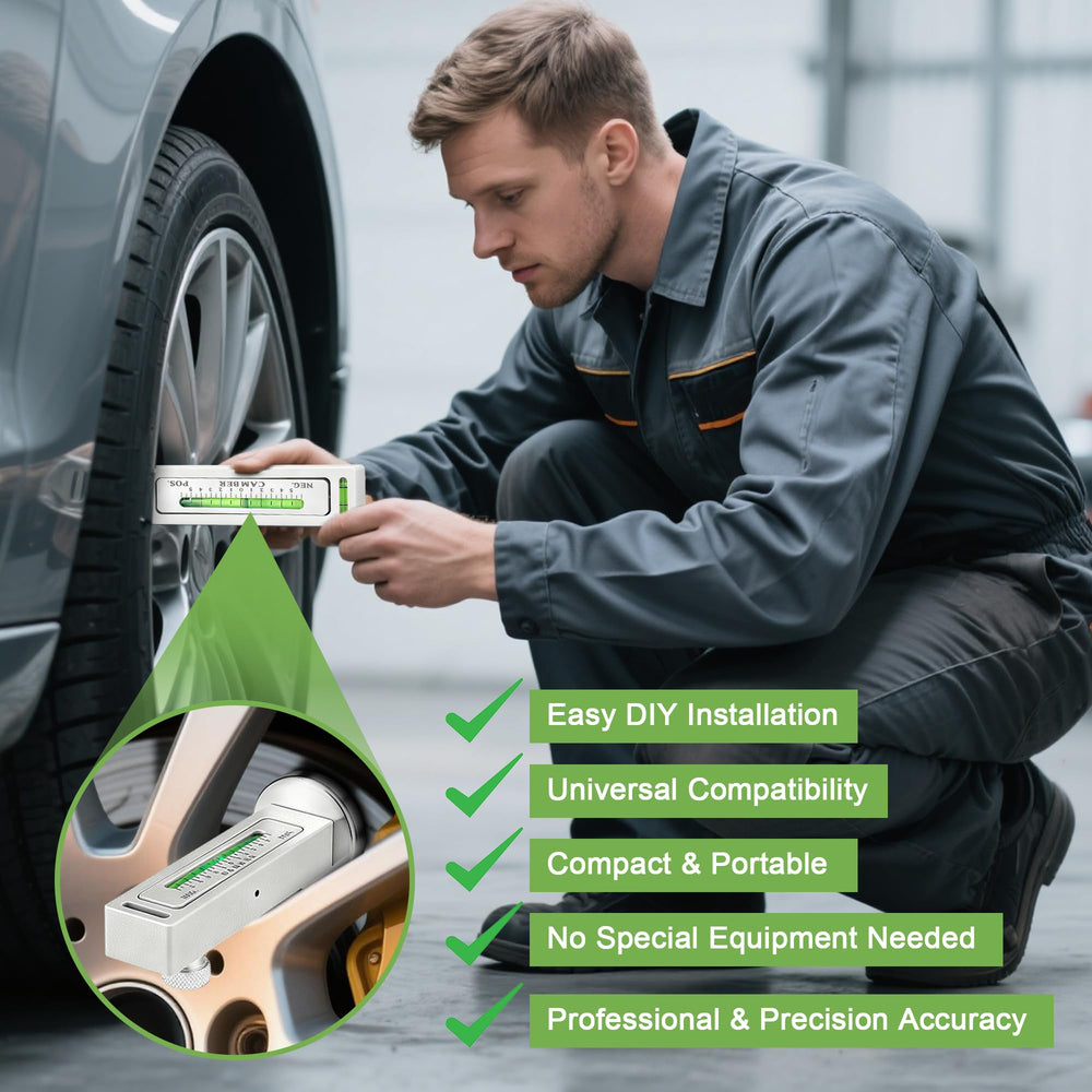 HooLing in-use on vehicle hub illustrating quick alignment checks for workshop efficiency