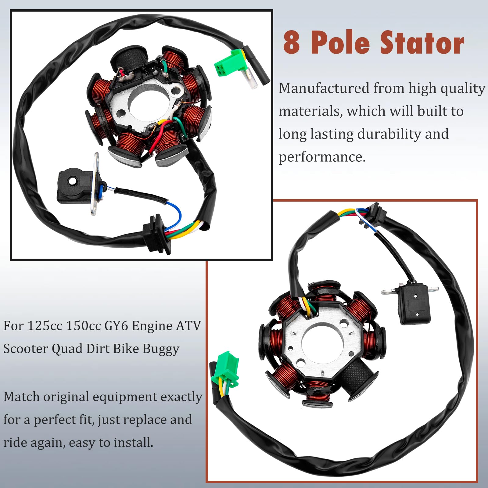 HOOTO CDI and ignition coil displayed to ensure reliable ignition performance