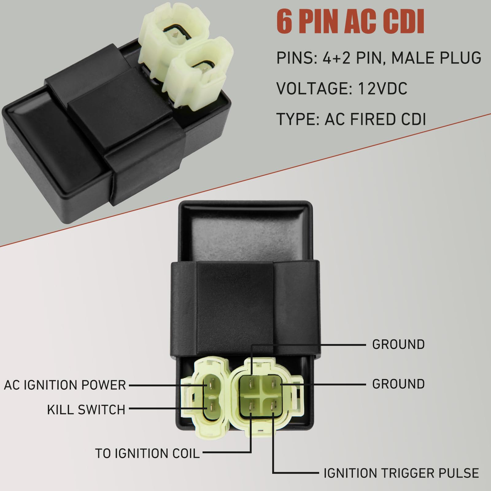 HOOTO waterproof ignition switch with two keys for theft deterrence
