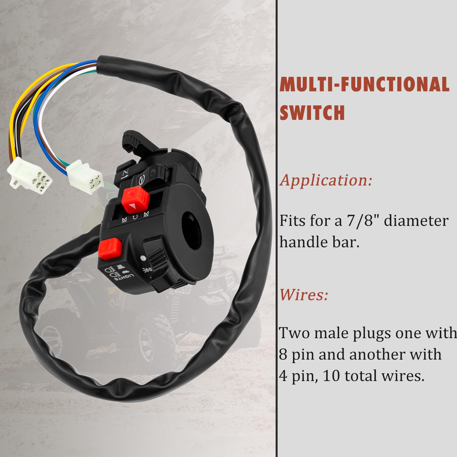 HOOTO main wiring harness with labeled connectors for straightforward installation