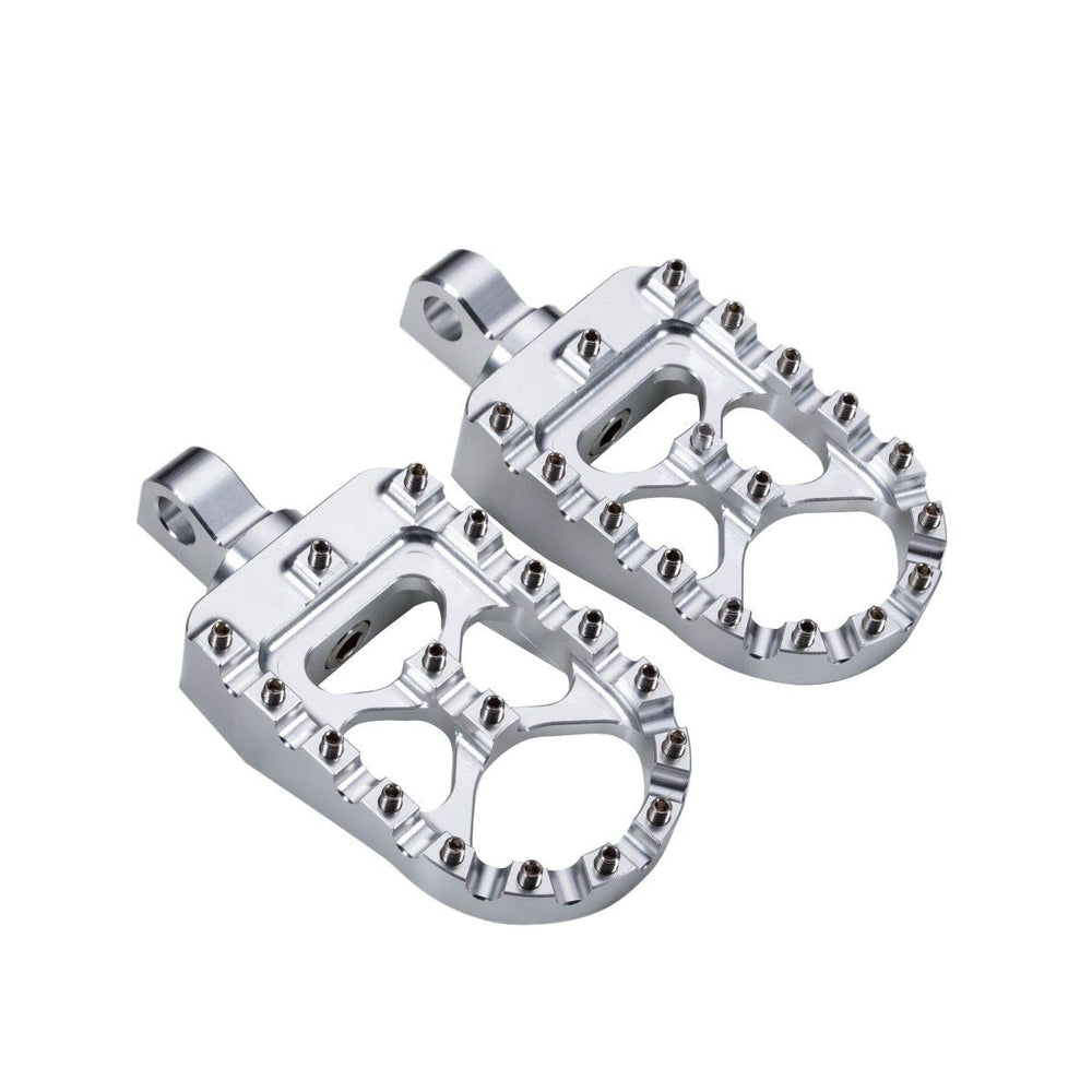 Hopider foot peg front view showing wide platform and secure fit