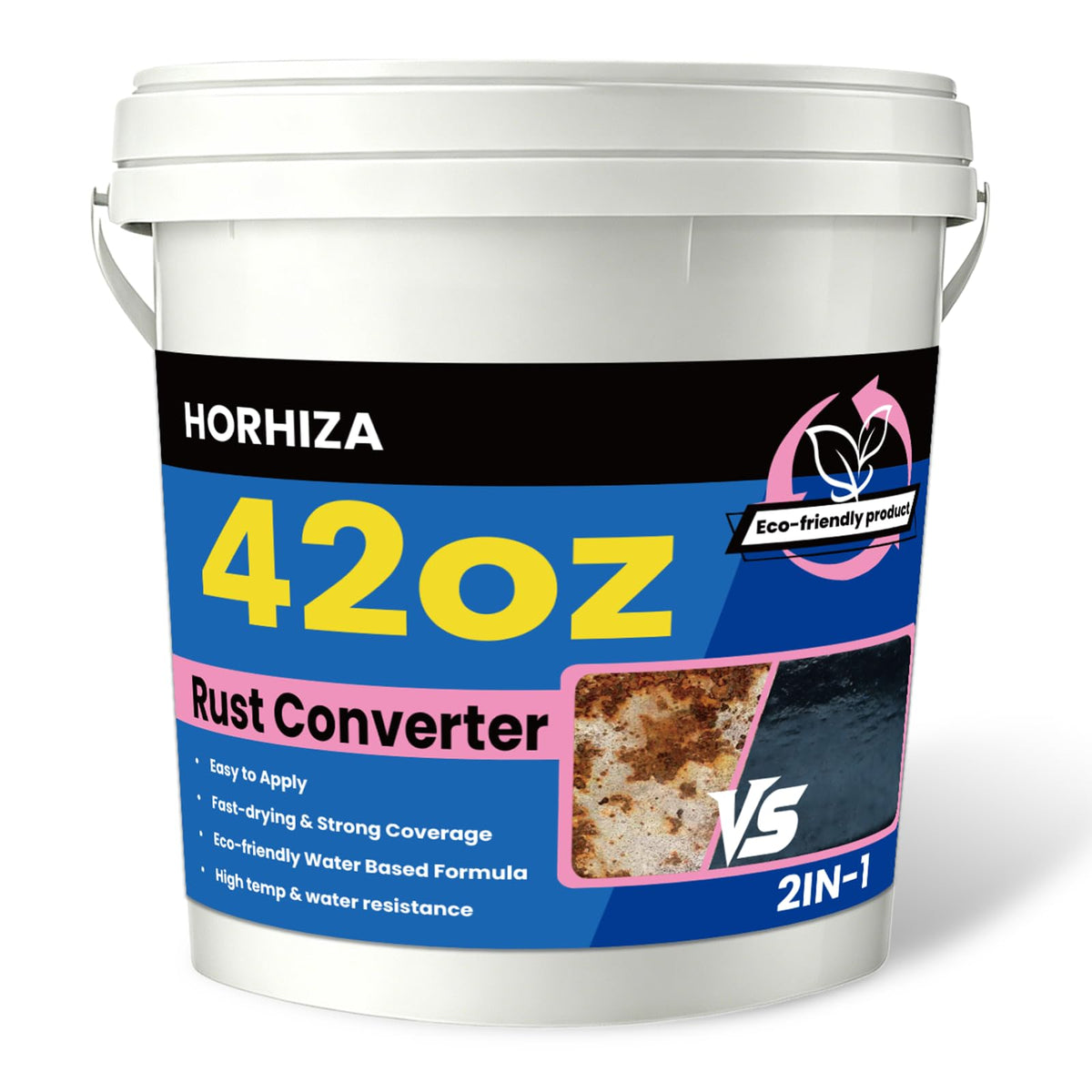 HORHIZA front view of 42 oz can showing product branding and capacity benefit
