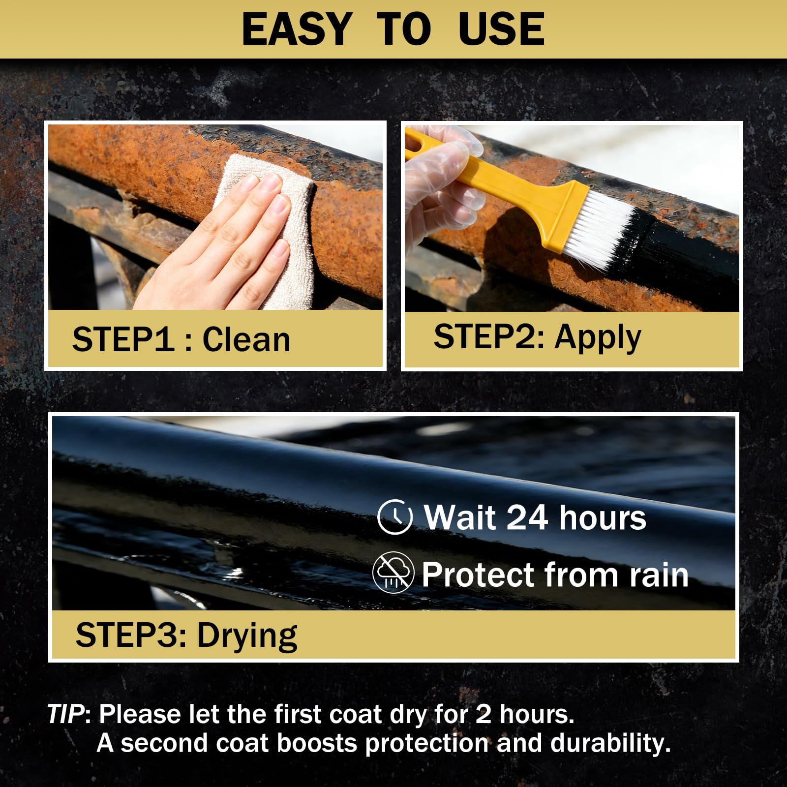 HORHIZA label close-up highlighting usage instructions and safety benefit