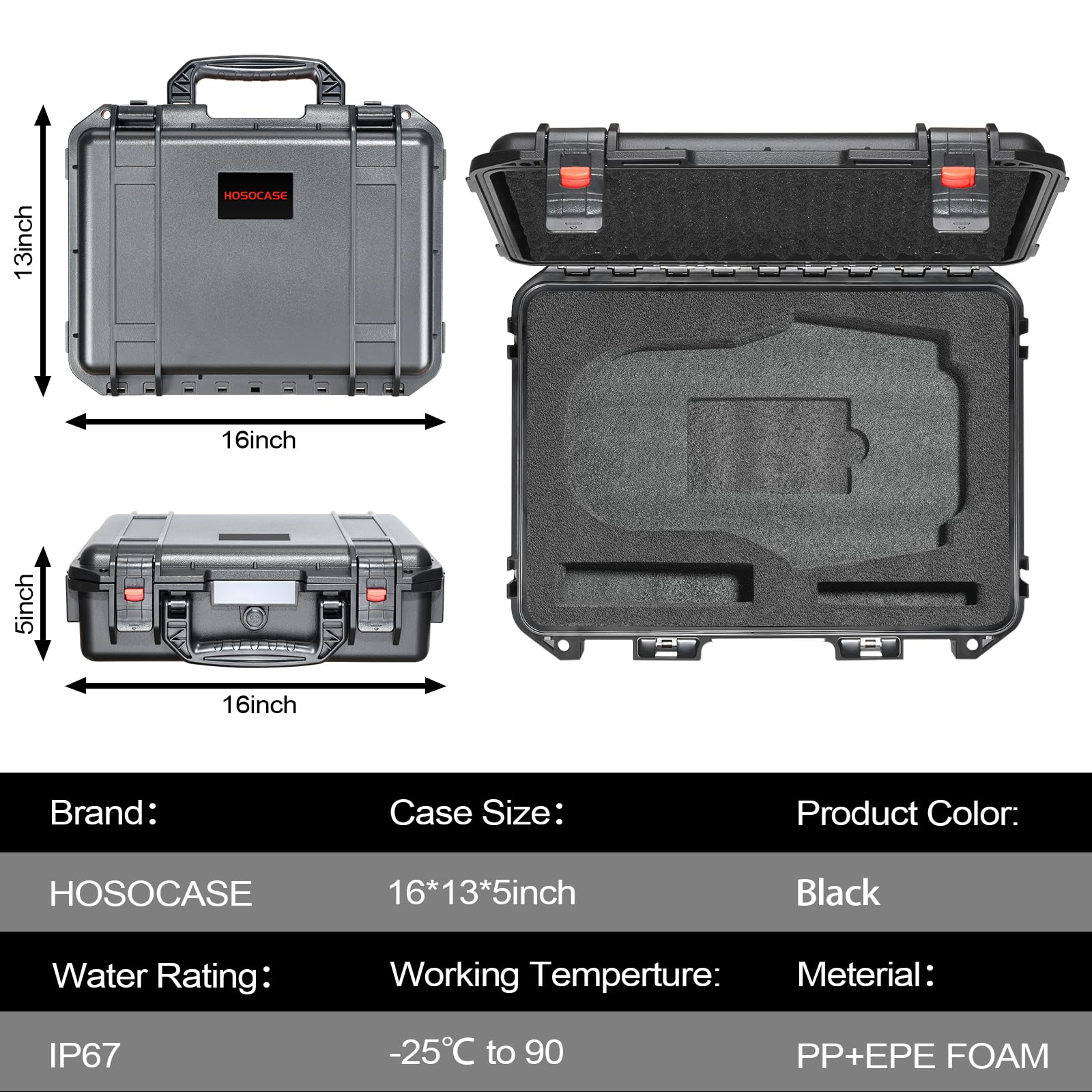HOSOCASE ergonomic handle for comfortable NOCO transport