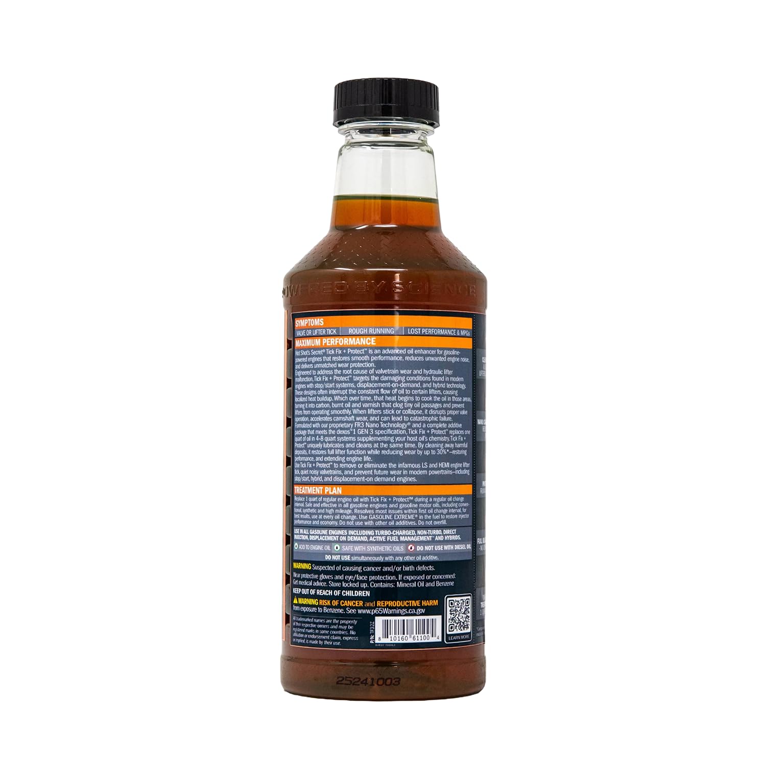 Hot Shot's Secret angled bottle and cap detail highlighting easy pour spout benefit