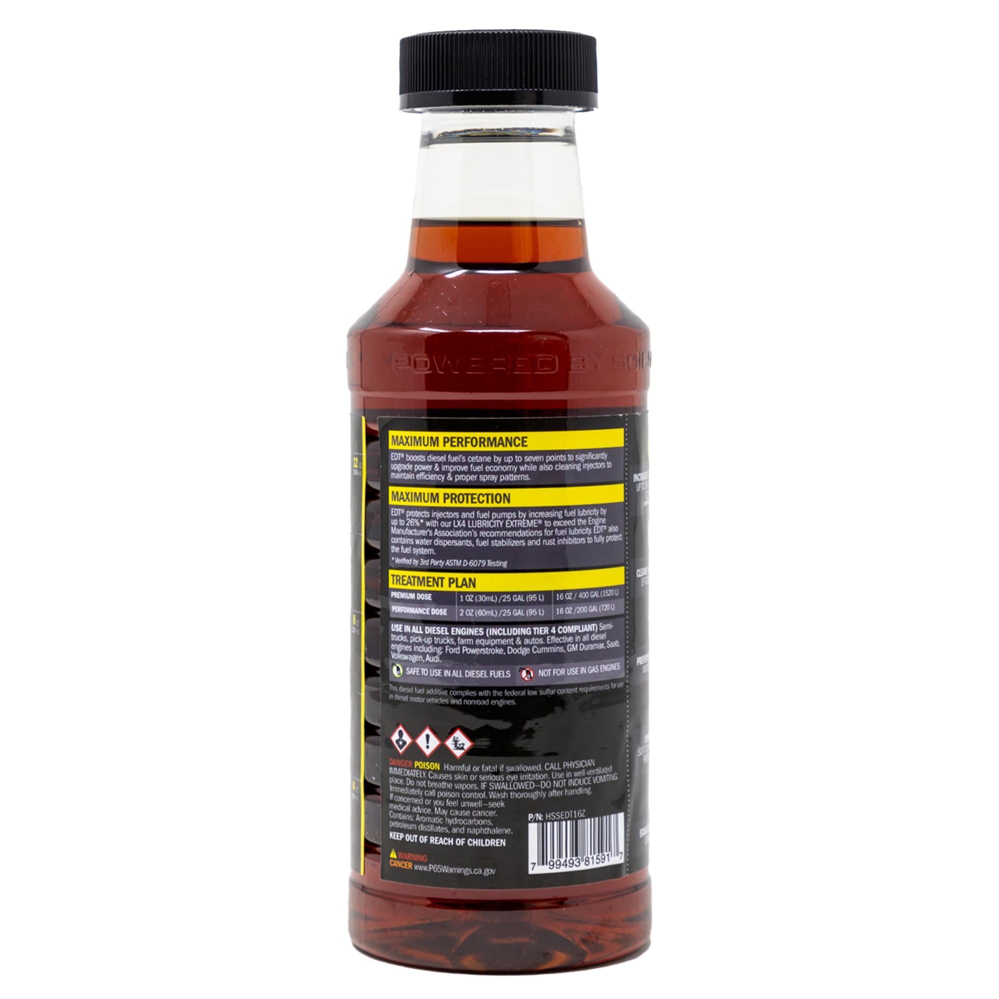 Hot Shot's Secret EDT being poured into diesel tank illustrating easy in-tank dosing