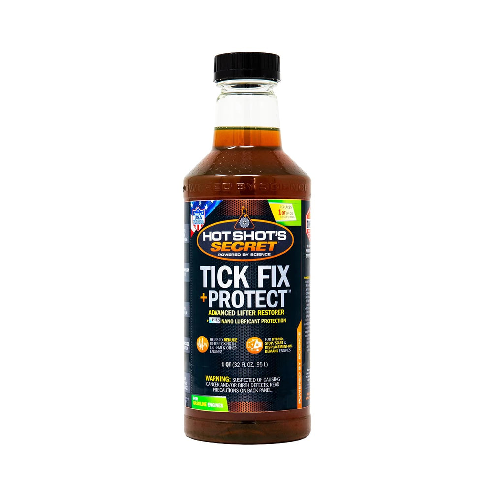 Hot Shot's Secret front label on 32 oz bottle showing product name and purpose