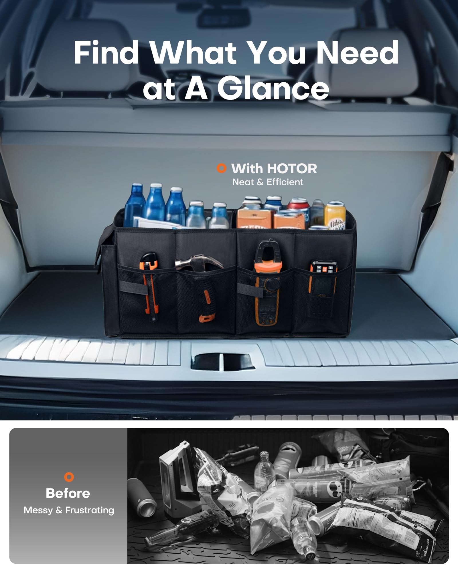 HOTOR folded flat to save space for compact storage at home