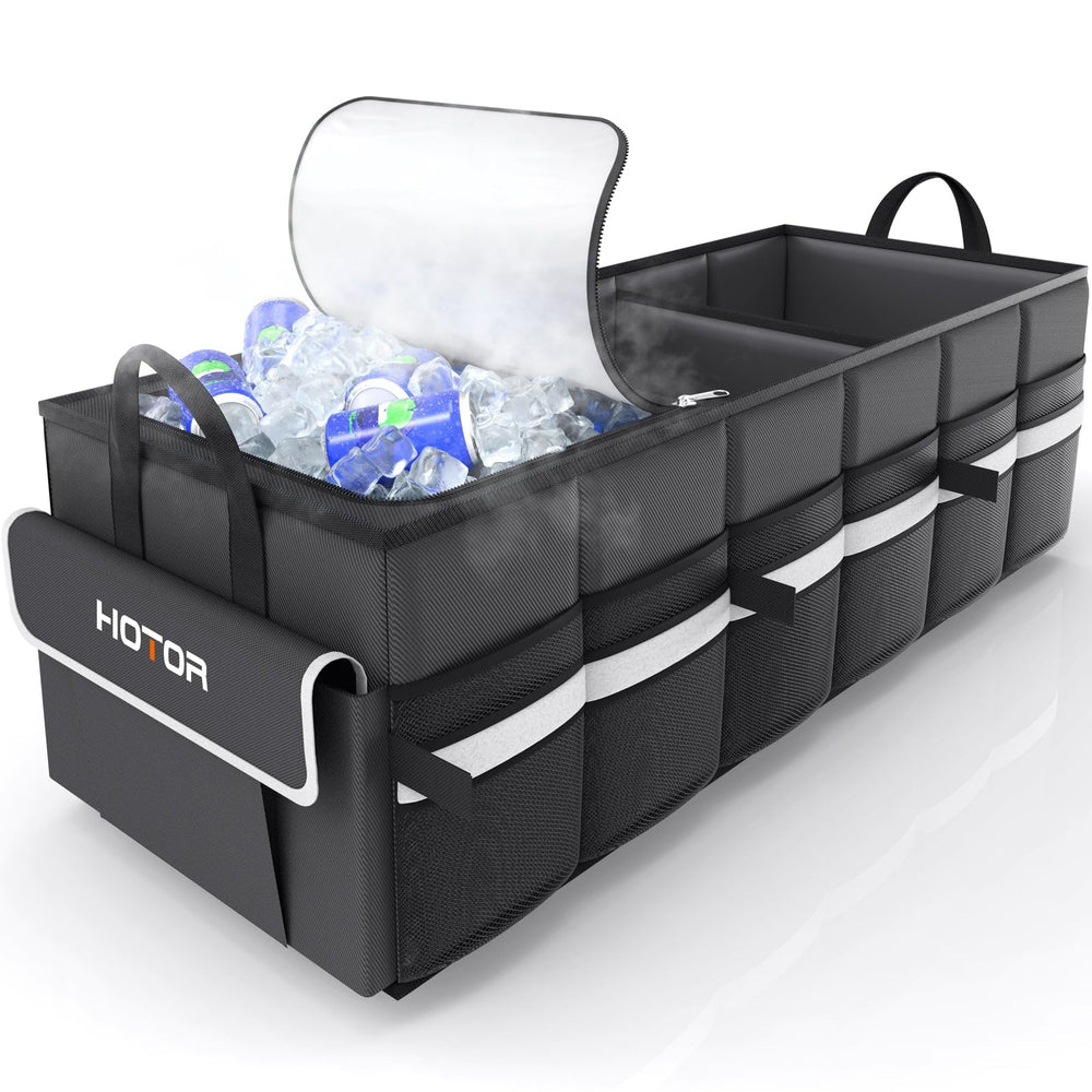 HOTOR front view showing full 69L capacity and organized layout benefit