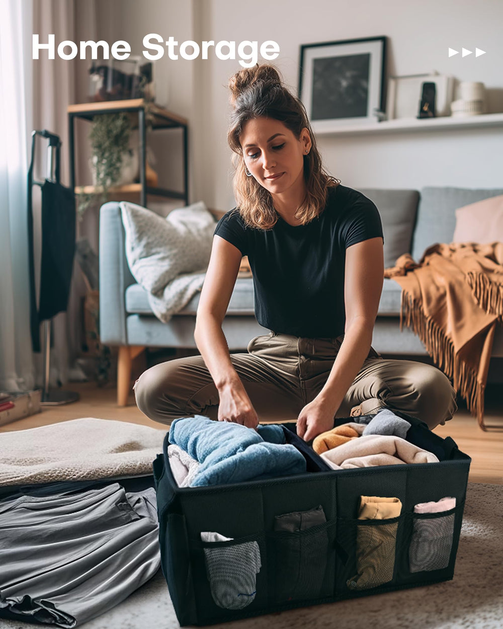 HOTOR lifestyle scene on roadtrip showing organized travel gear