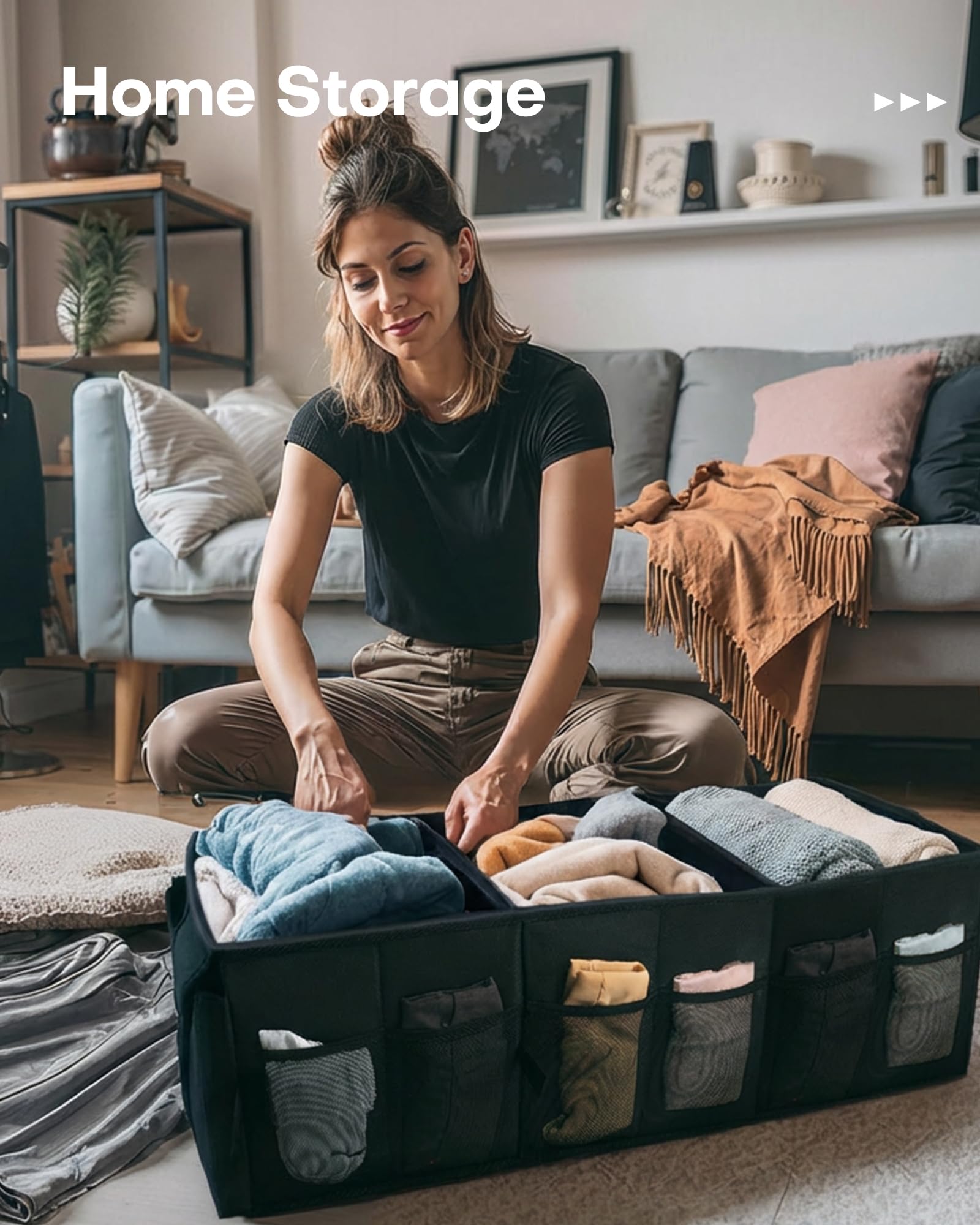 HOTOR in a weekend-trip setting showing organized gear for stress-free travel benefit
