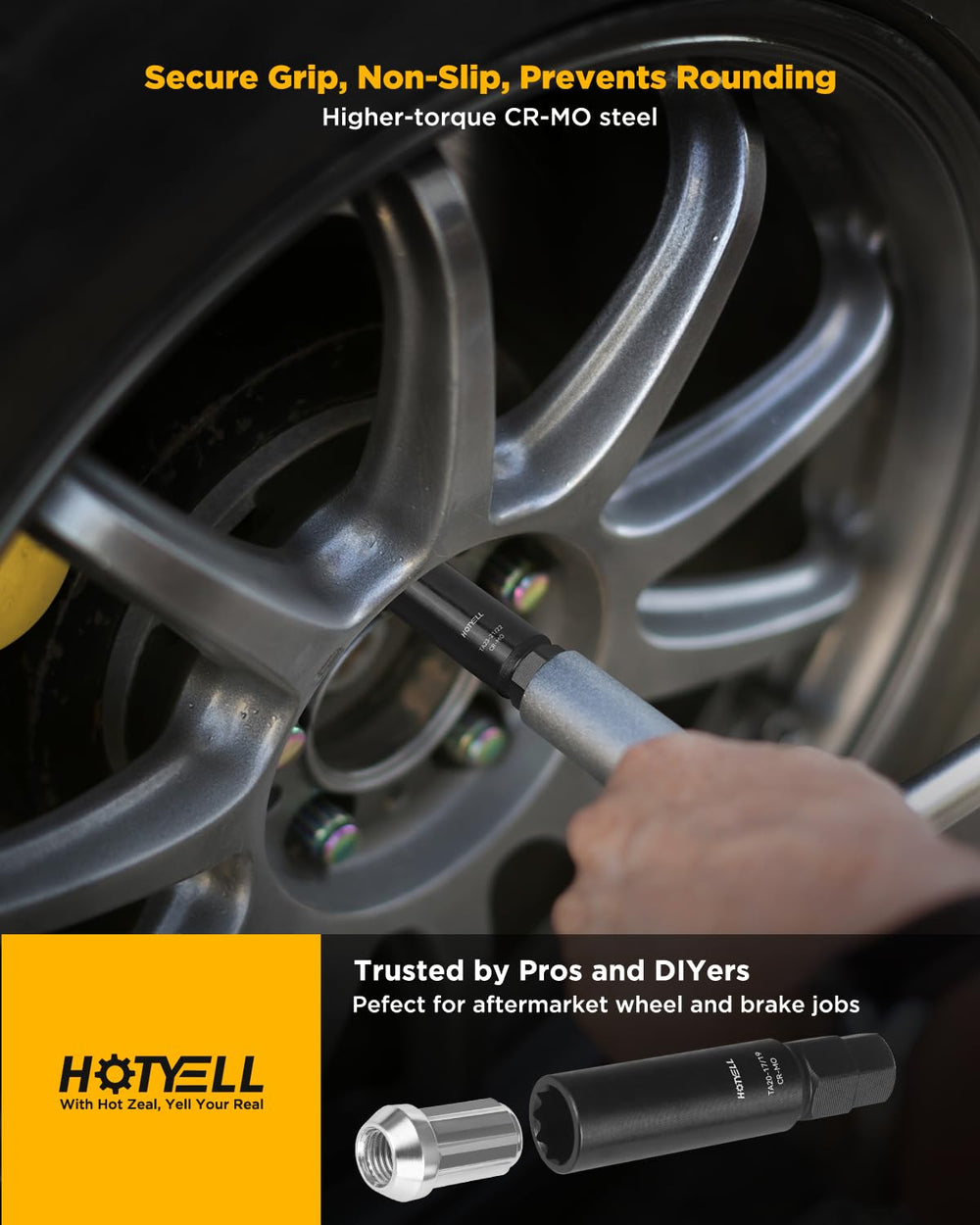 HOTYELL kit in vehicle trunk highlighting readiness for roadside repairs