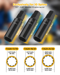 HOTYELL lug key set stored in plastic case for neat organization benefit