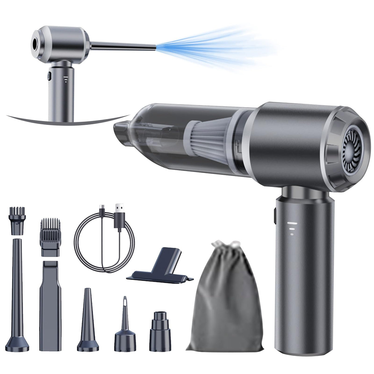 houscly front view with nozzles showing compact design and portability