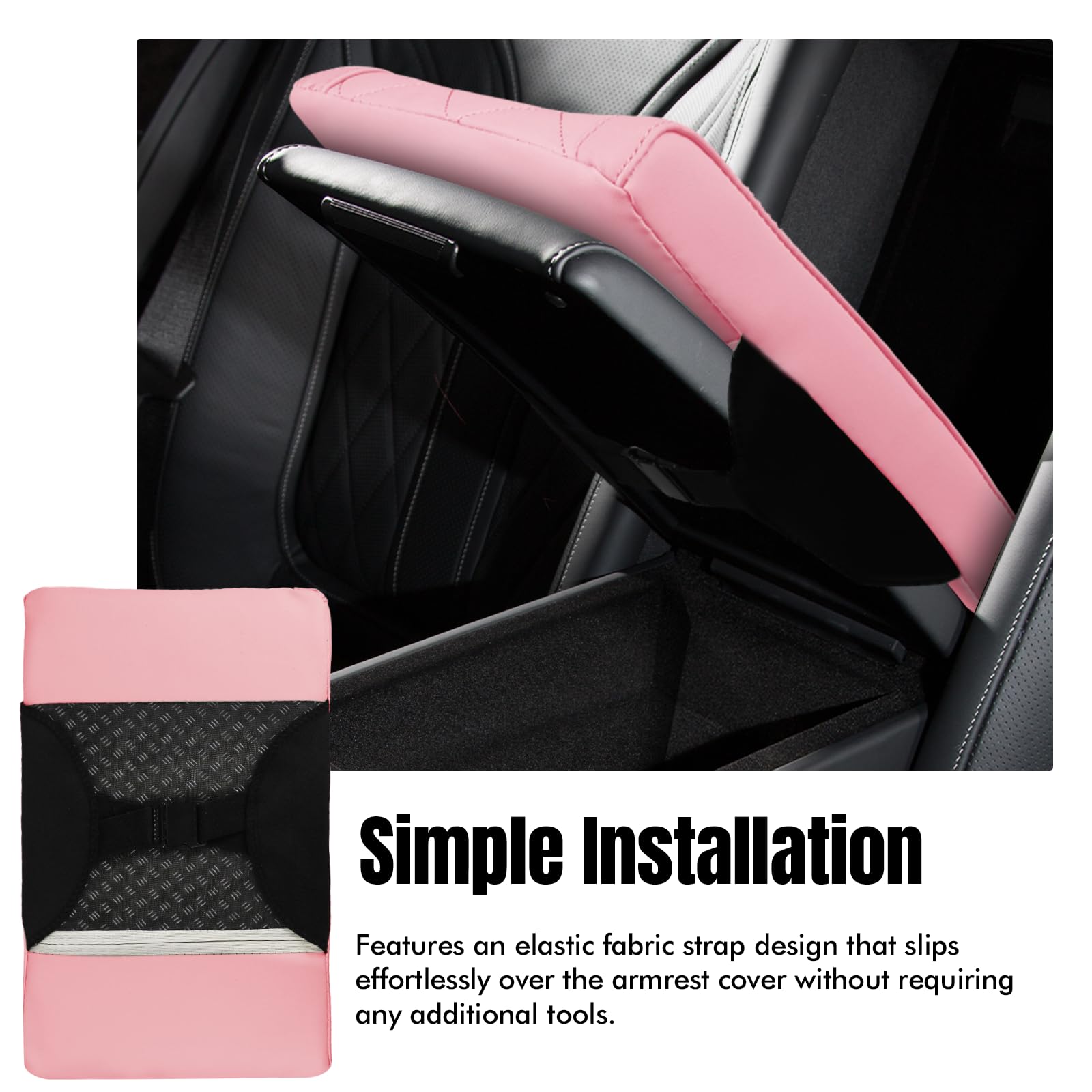 Hovom underside with elastic straps and buckle, secures cover firmly
