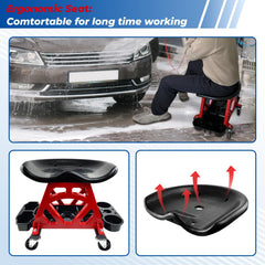 HOXWELL seat detail showing semicircular concave shape for comfort and proper positioning