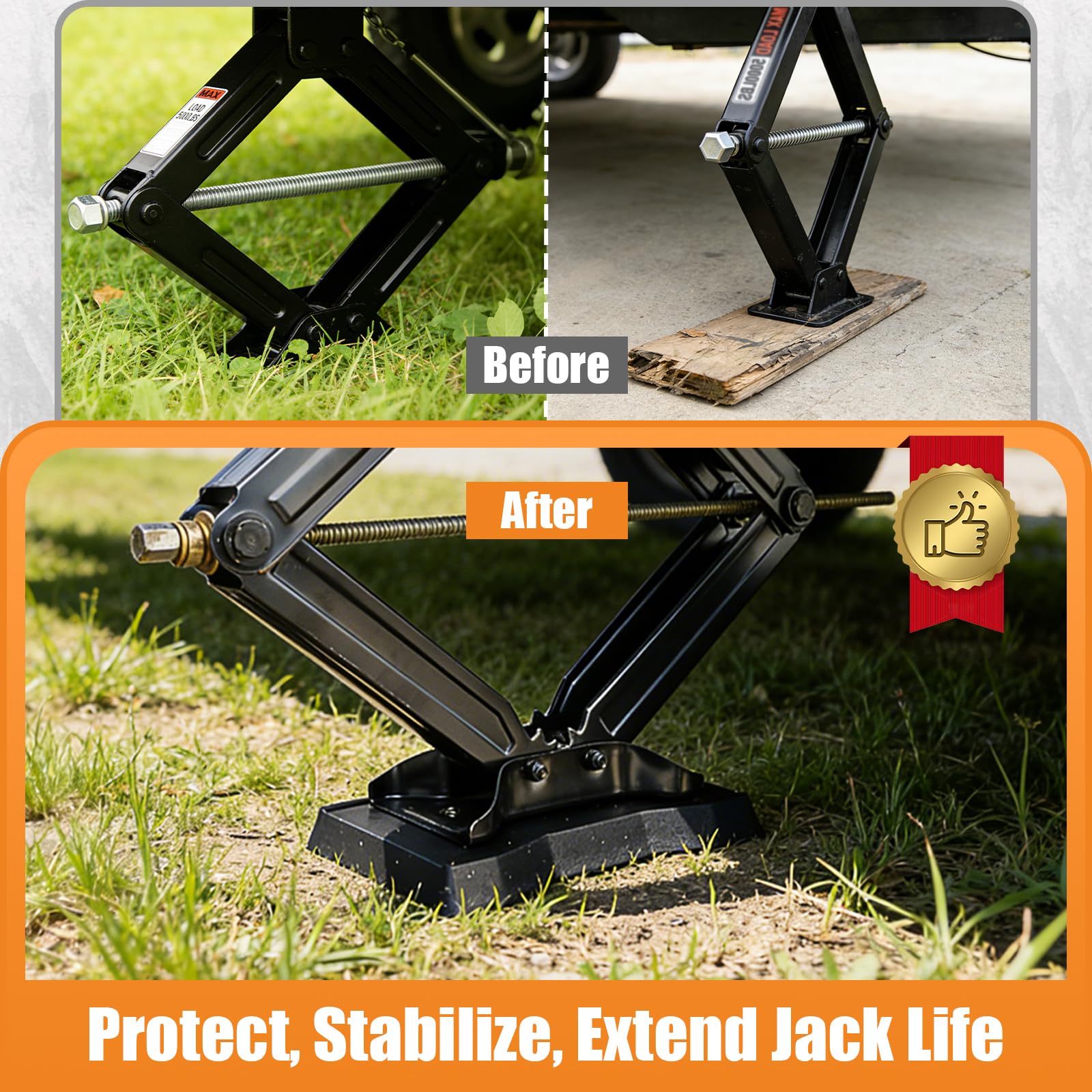 HOXWELL four pads stacked ready-to-install for multiple jacks