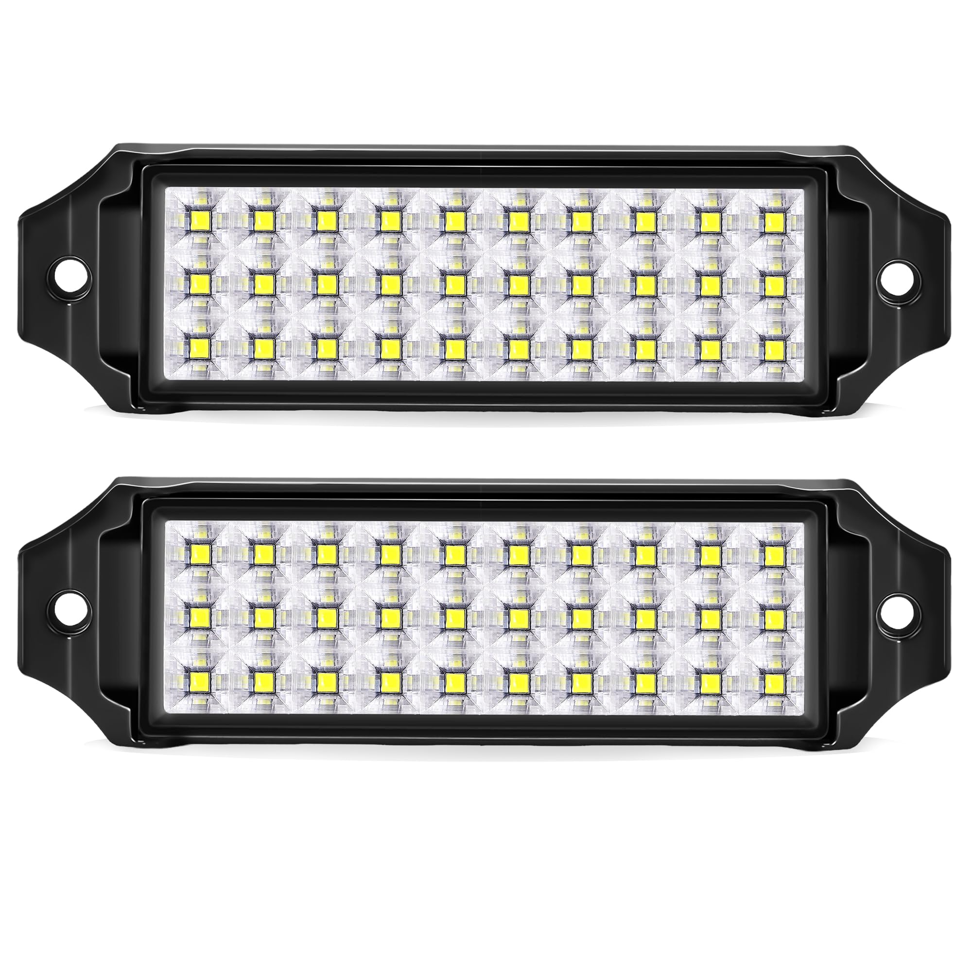 HOZILIFE front view flush mount pods showing compact profile and easy fit