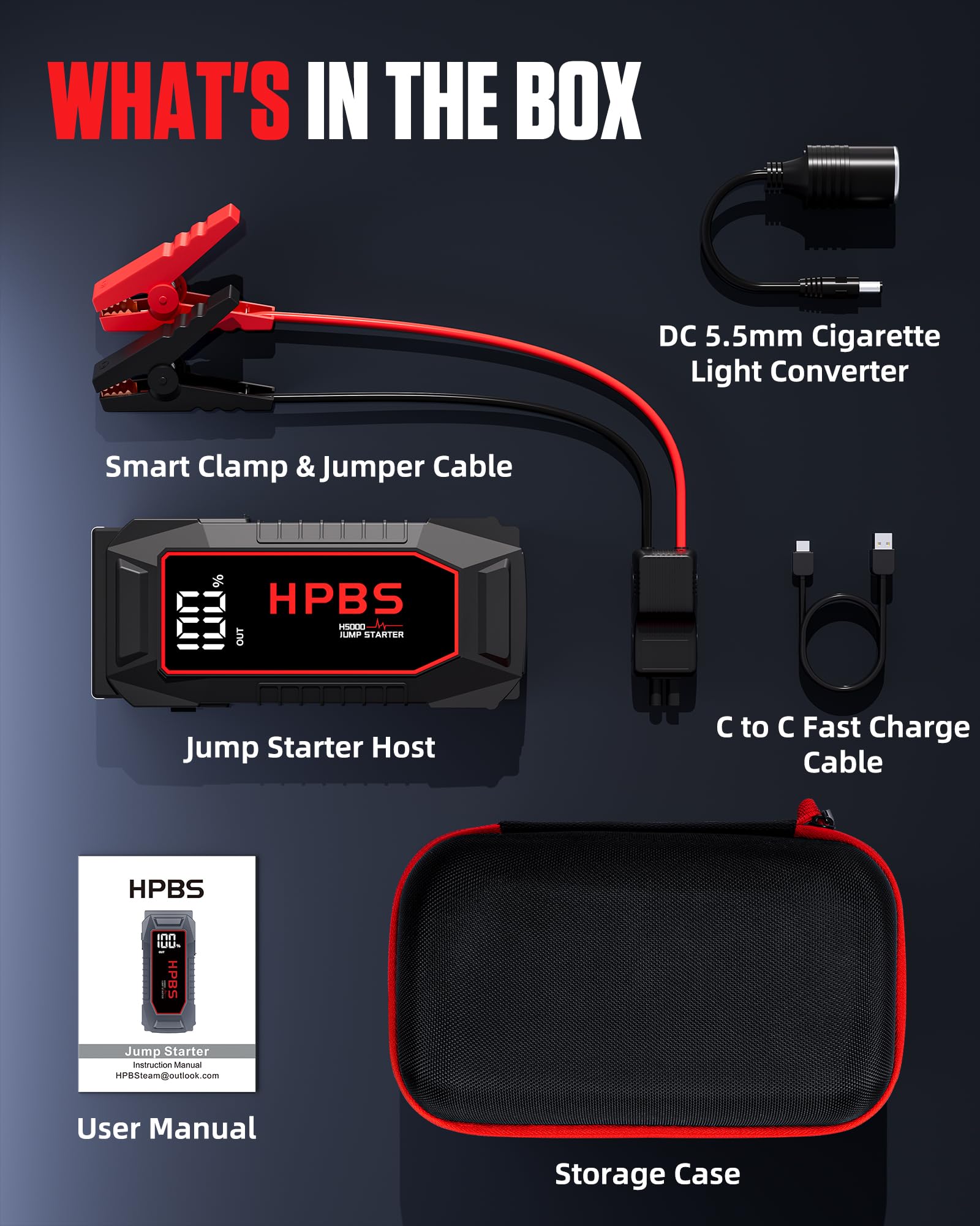 HPBS held in hand to show compact size and easy carrying advantage