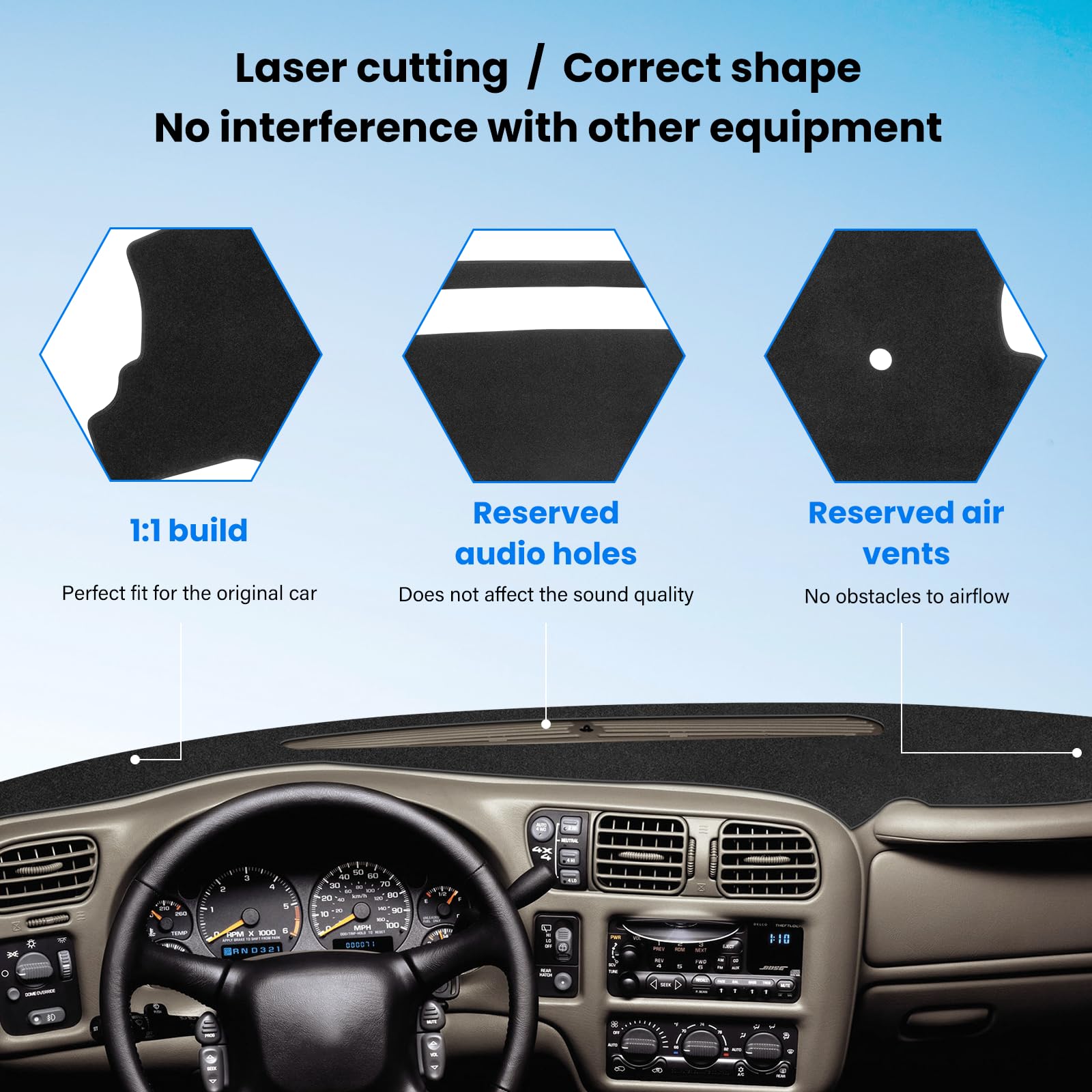 HPEVA neutral color matching vehicle interior for cohesive look