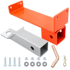 HQPASFY front view of orange hitch kit showing sturdy receiver and fitment benefit