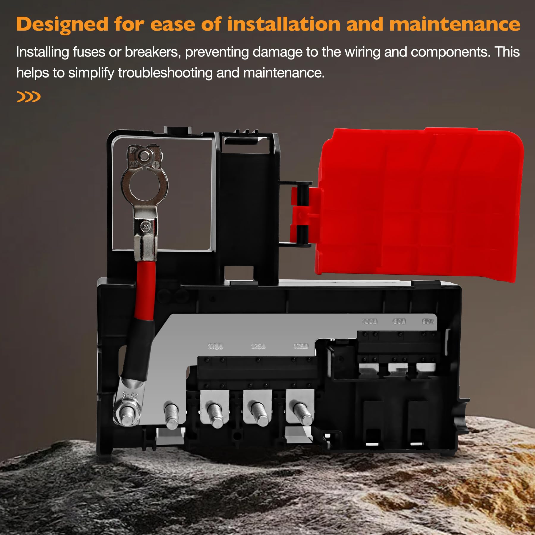 HQPASFY fuse block installed in engine bay restoring factory-style power distribution benefit