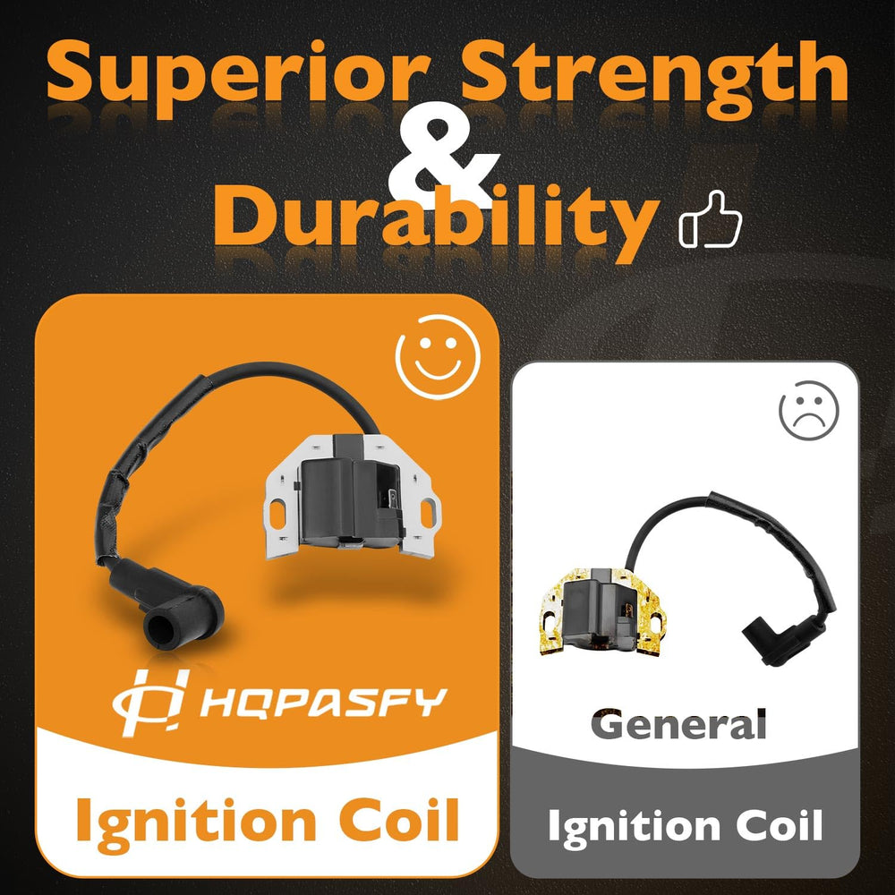 HQPASFY coil next to ruler size comparison for correct fit and fast identification
