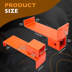 HQPASFY slide-in receiver detail showing secure connection and easy use benefit