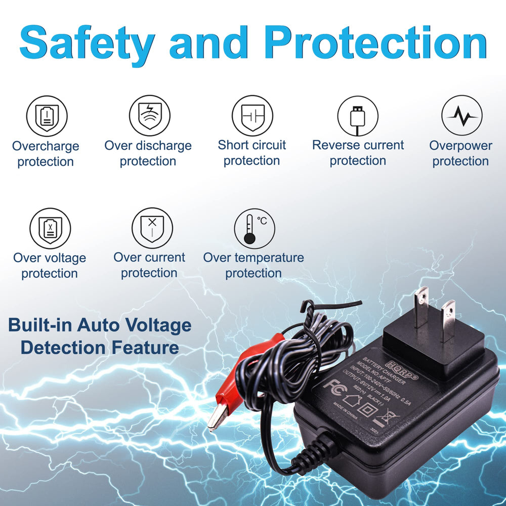 HQRP charger connected to a motorcycle battery demonstrating in-use maintenance