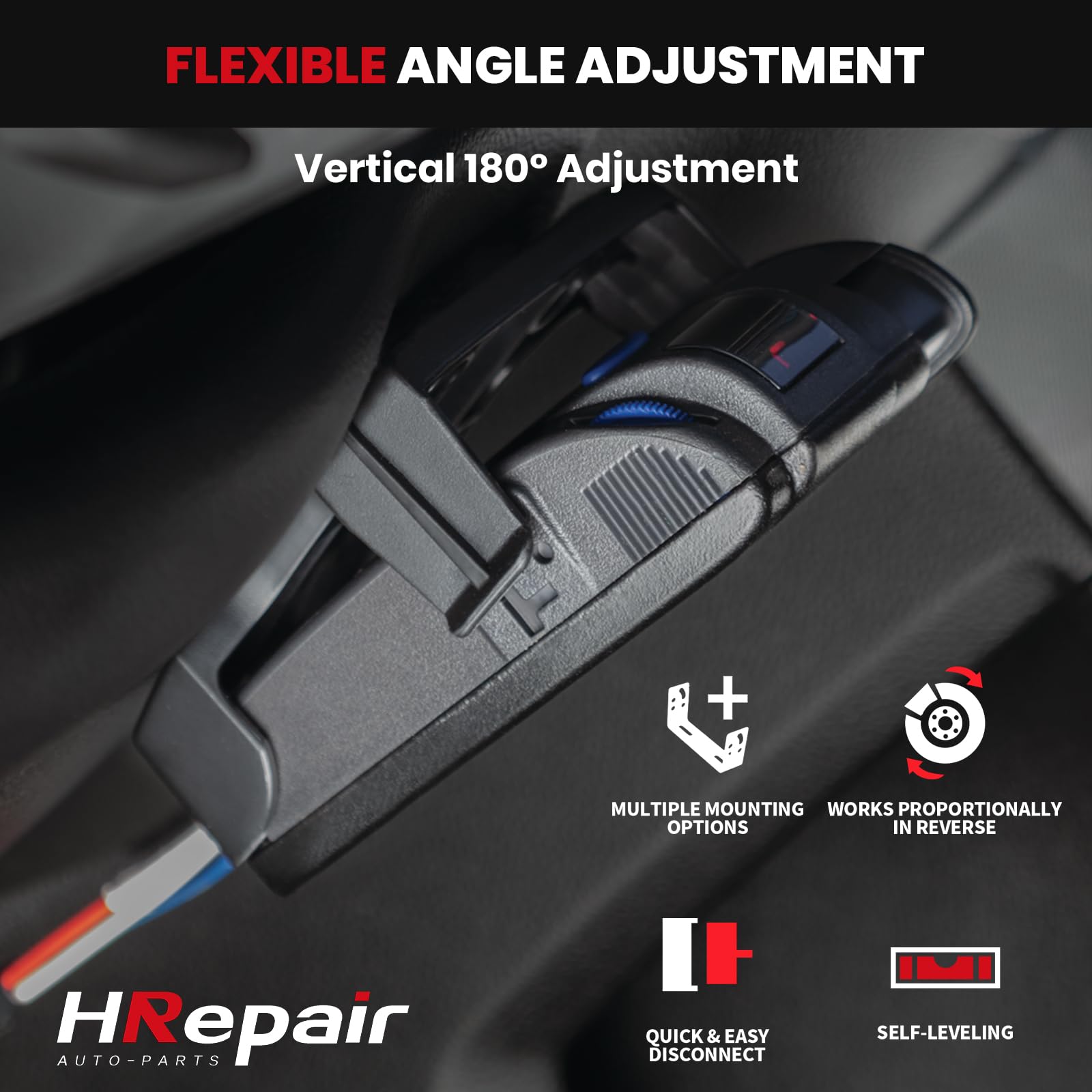 HRepair side mounting clip shown for secure snap-in installation and flexible mounting options