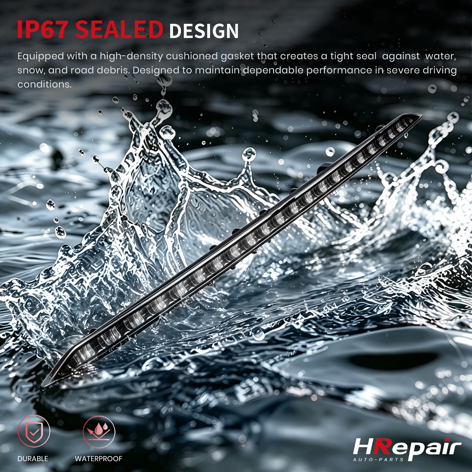 HRepair side profile with white lens preserving original vehicle aesthetics