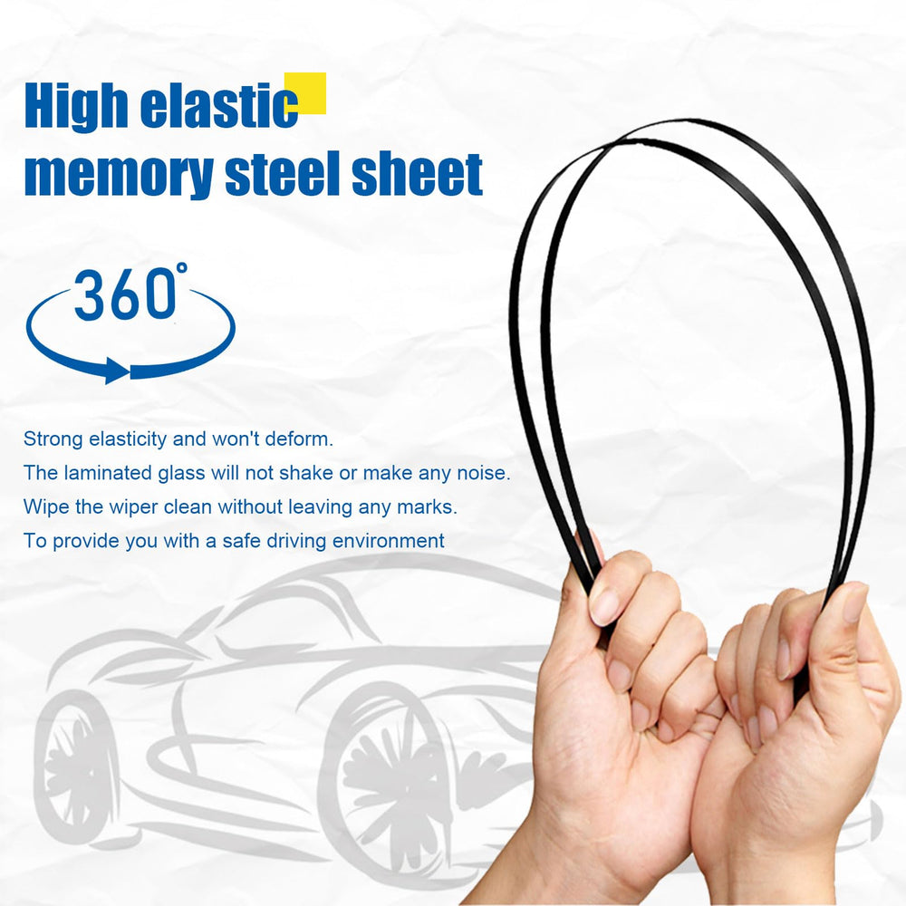 HRSNO size comparison of left, right and rear blades showing correct fit lengths