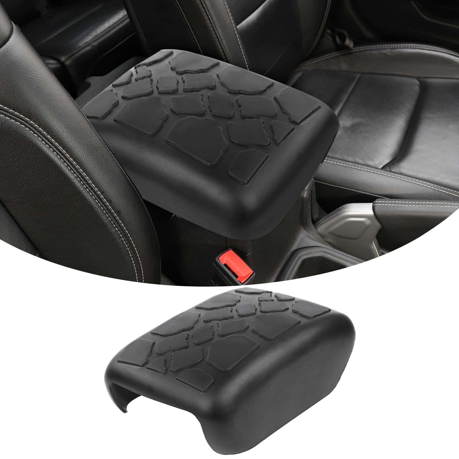 HTHE front view of console cover showing fit and protection benefits