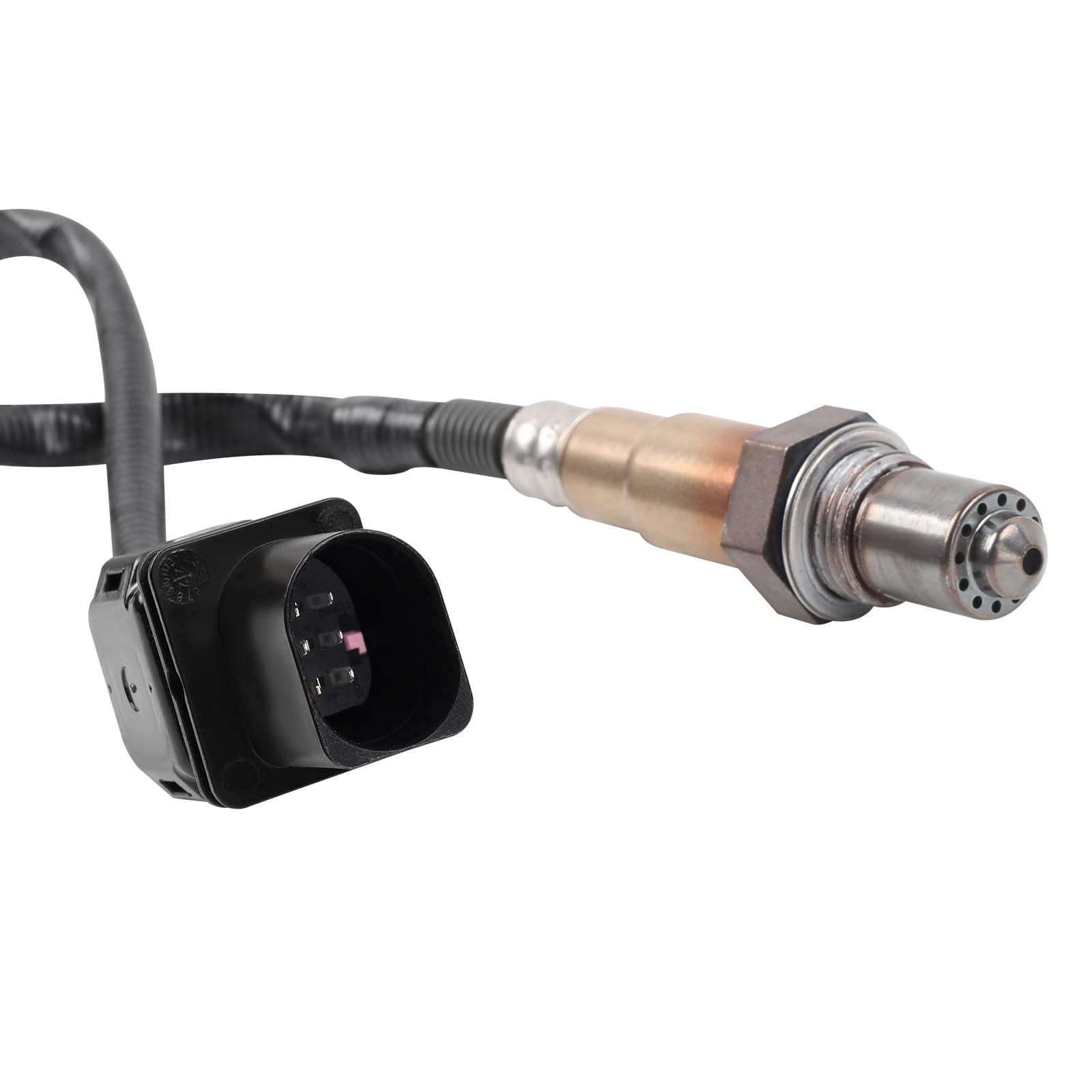 HTMXJA close-up of sensor threads and hex nut for secure OEM-style installation benefit.