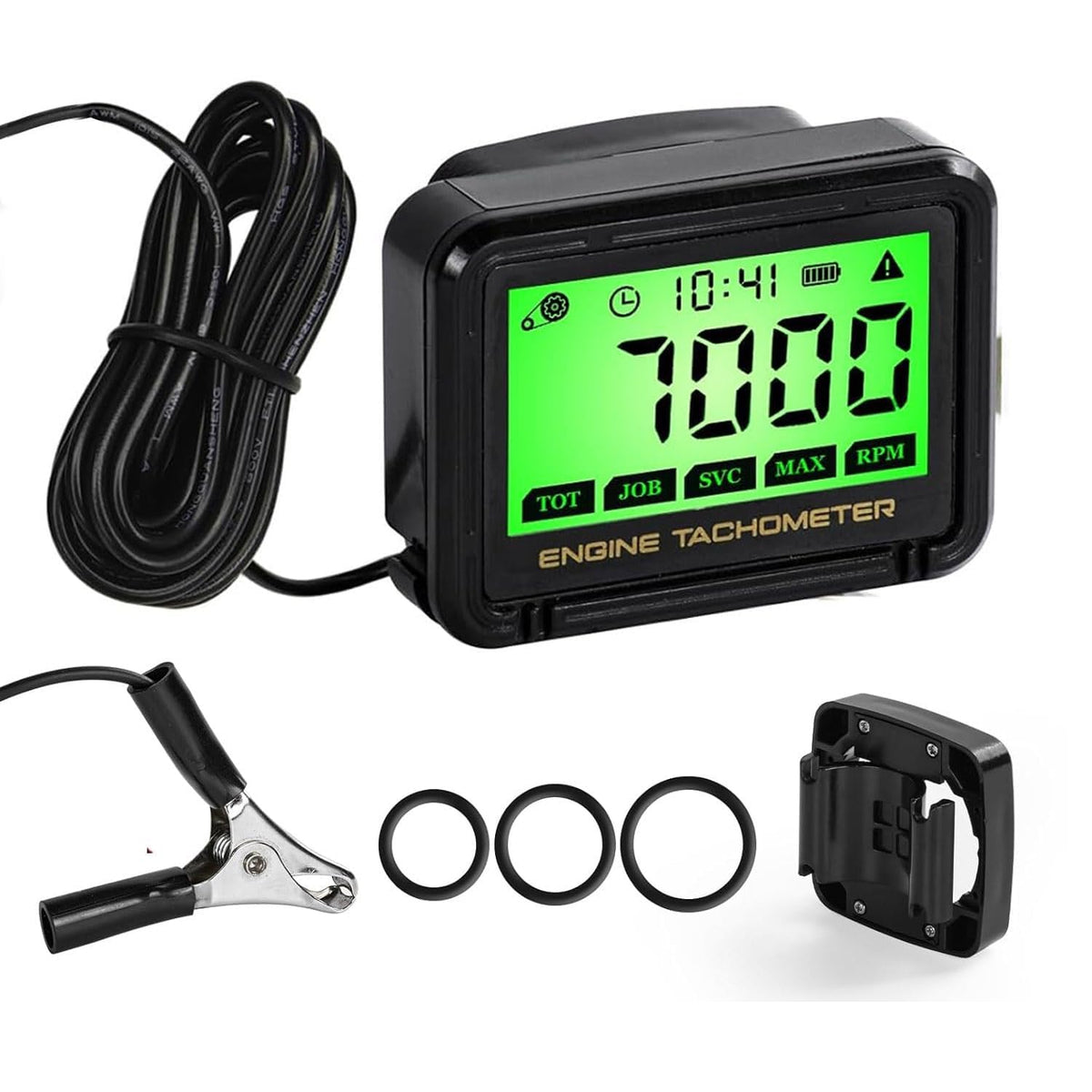 HTPREC front display showing RPM and max reading for quick checks