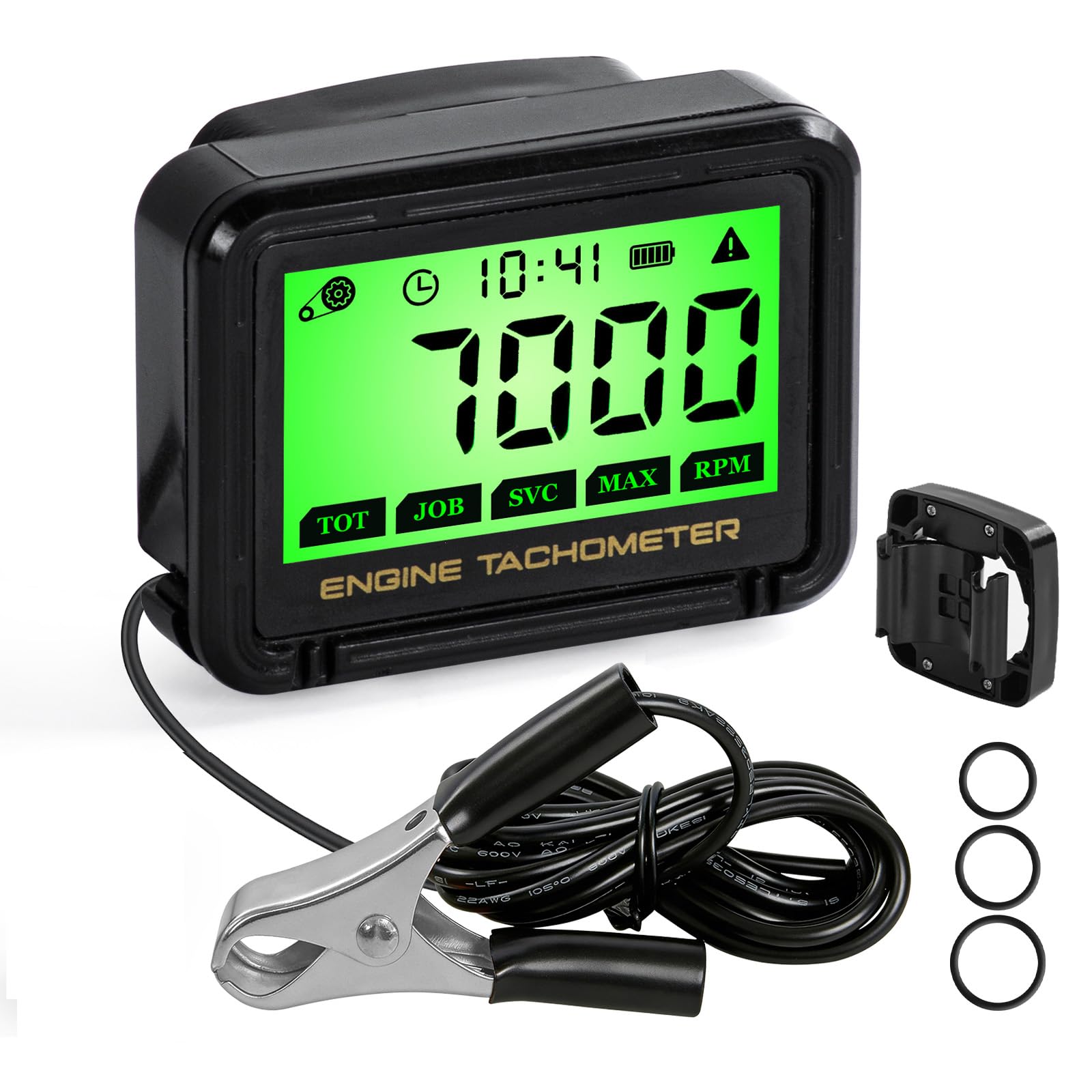 HTPREC front display showing RPM and hours for quick diagnostics