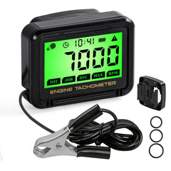 HTPREC front display showing RPM and hours for quick diagnostics