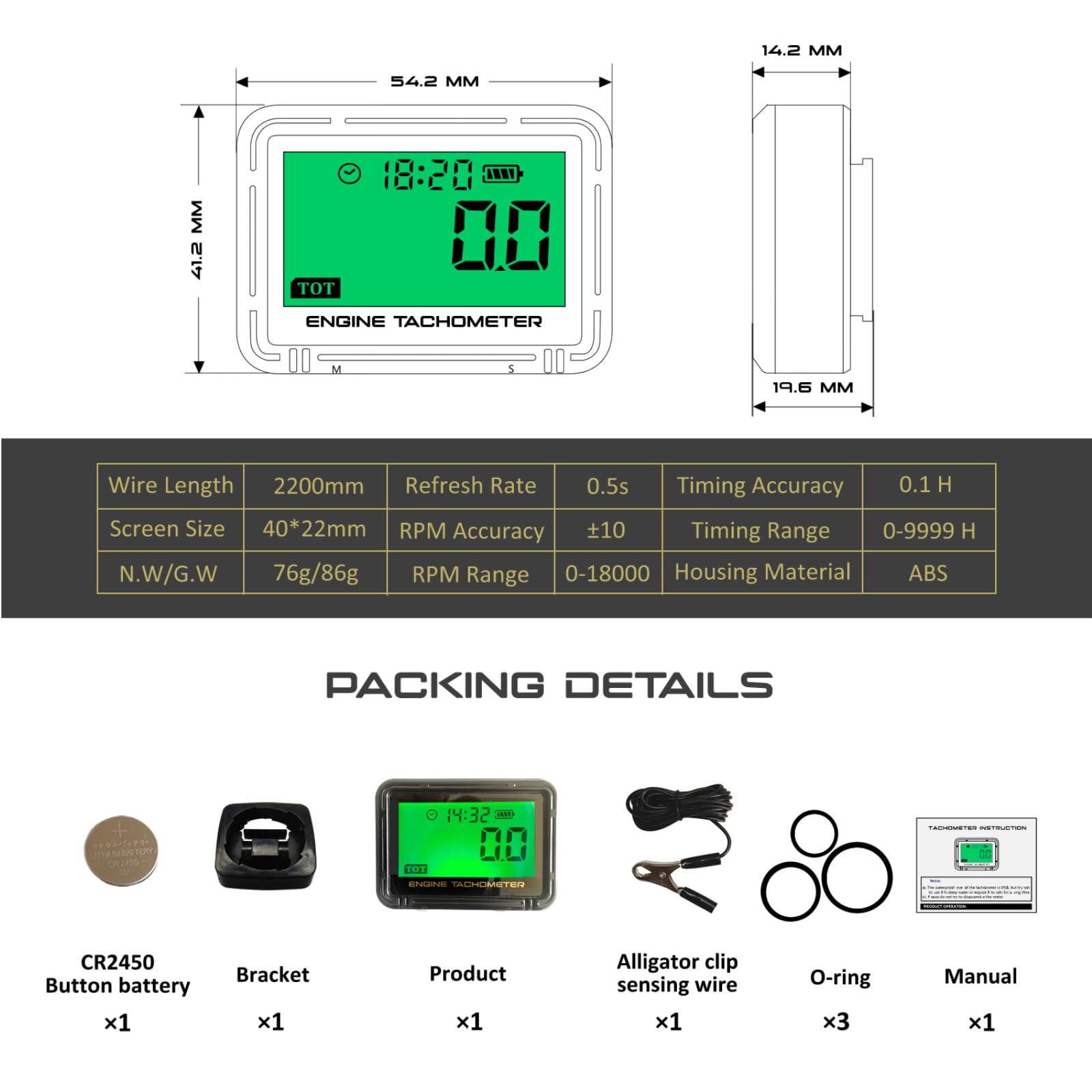 HTPREC in use at night on a boat with clear backlight visibility