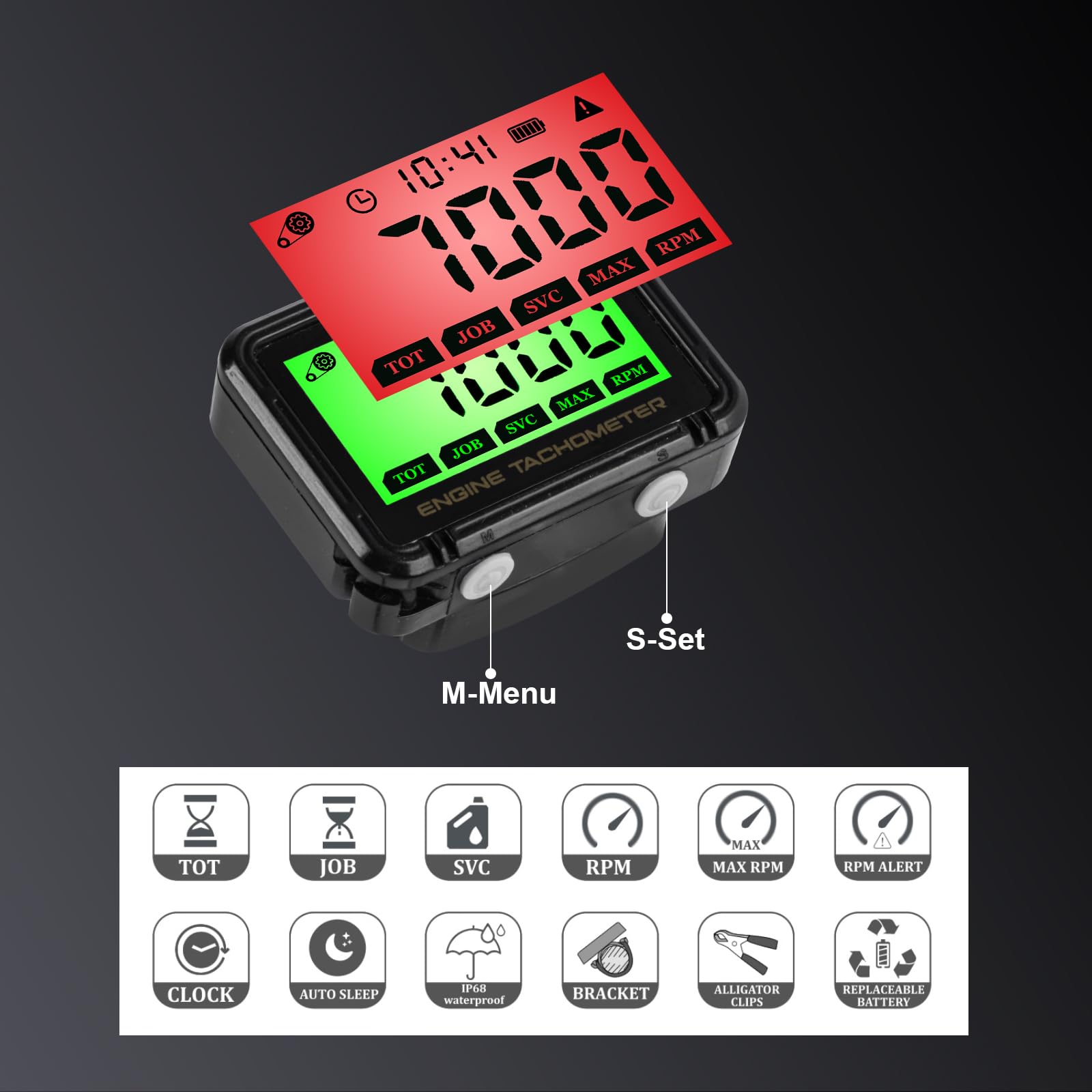 HTPREC next to a ruler showing compact size and portability