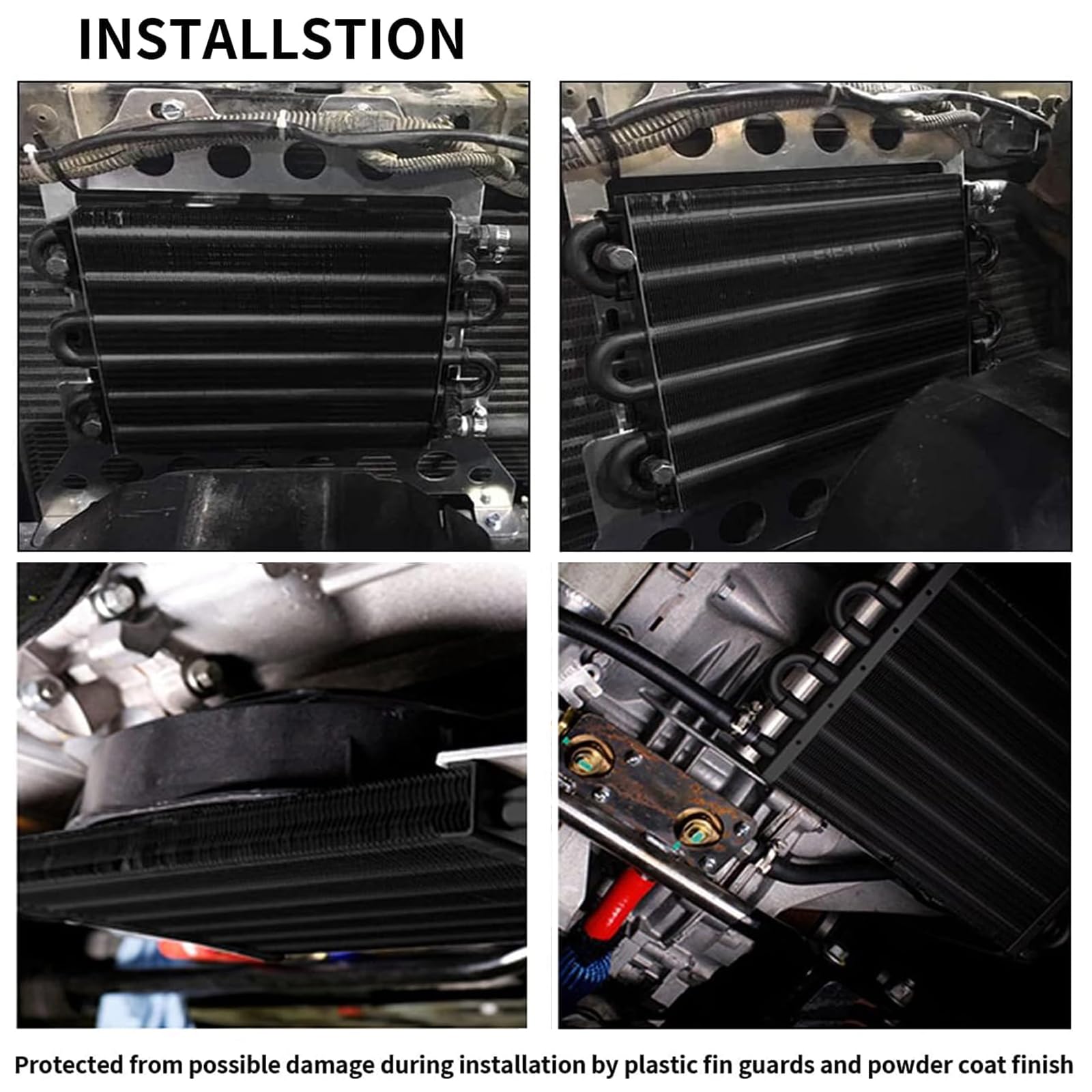 HTRACING backside showing mounting brackets and pads for secure vibration isolation