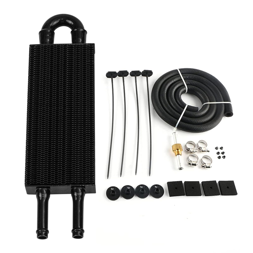 HTRACING front view of cooler showing compact black finish and airflow benefit